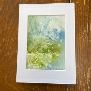 Abstract landscape mini watercolour